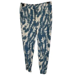 Patagonia Womens Tie-Dye Blue Fleece Jogger Pants Size S
